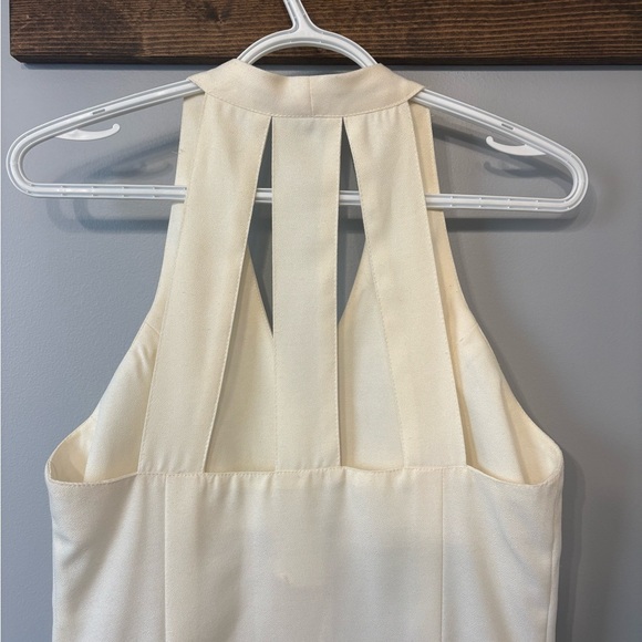 Vintage Cream Halter Dress by Savannah size 6 - Picture 5 of 7